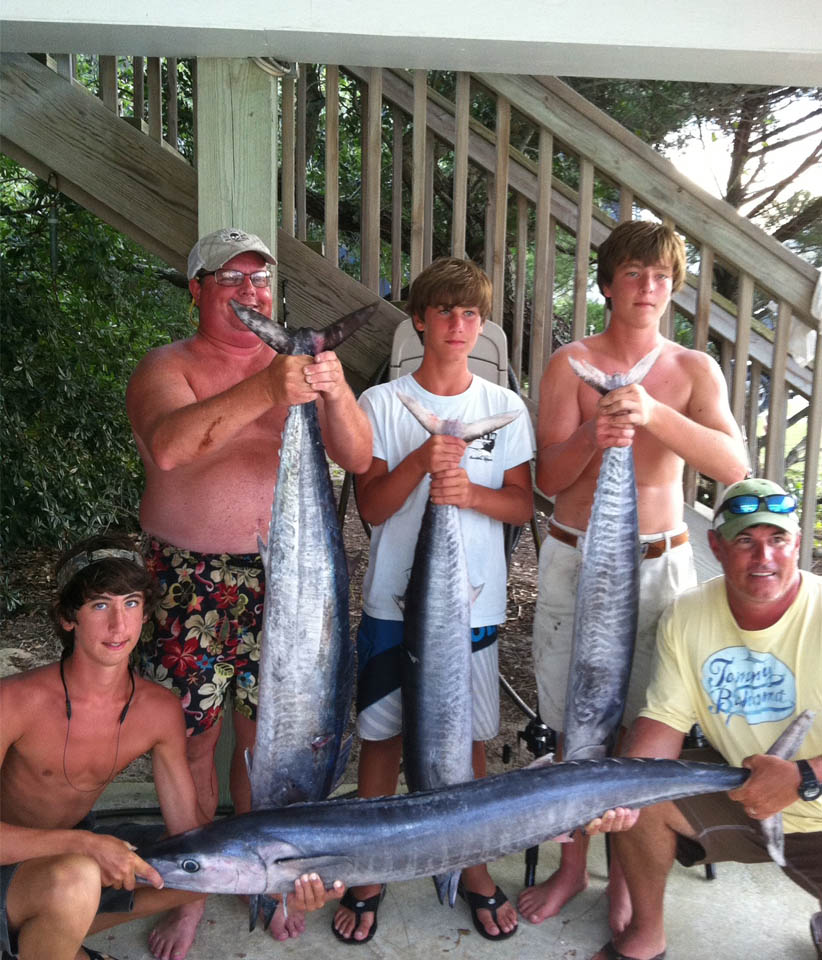 Family group with thier catch of the day!
