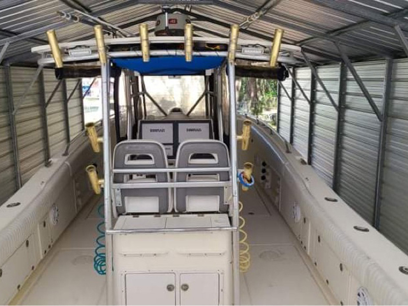 Sweat Equity's comfortable and spacious 33-foot deck